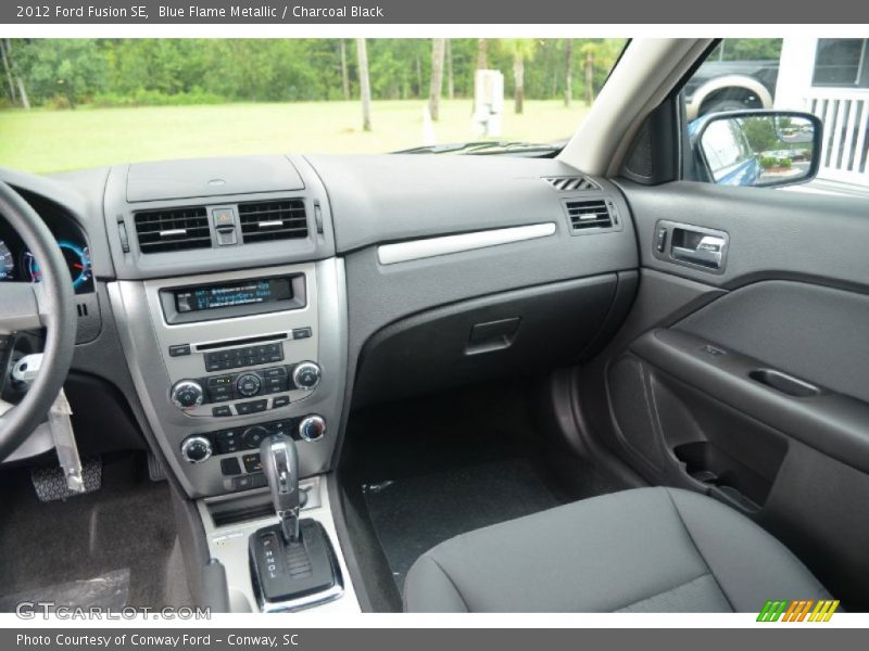 Blue Flame Metallic / Charcoal Black 2012 Ford Fusion SE