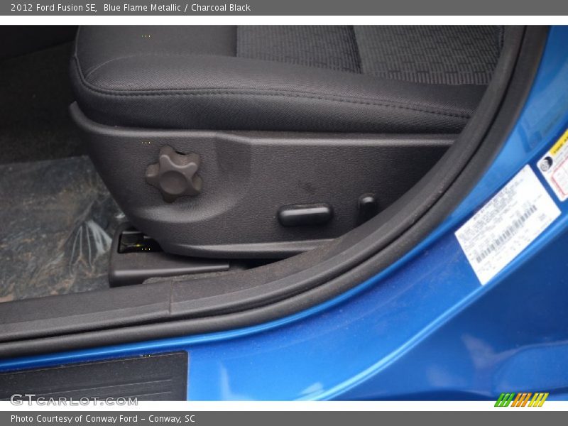 Blue Flame Metallic / Charcoal Black 2012 Ford Fusion SE