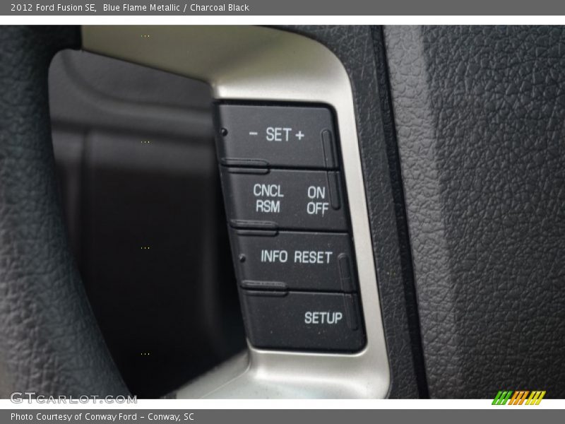 Blue Flame Metallic / Charcoal Black 2012 Ford Fusion SE