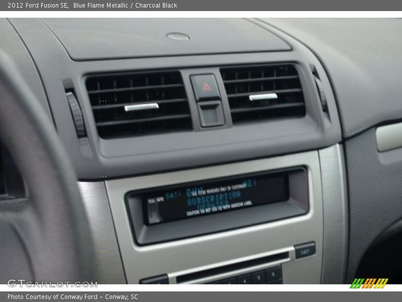 Blue Flame Metallic / Charcoal Black 2012 Ford Fusion SE