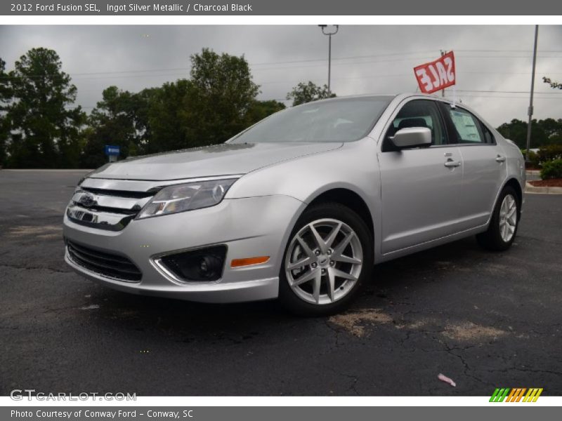 Ingot Silver Metallic / Charcoal Black 2012 Ford Fusion SEL