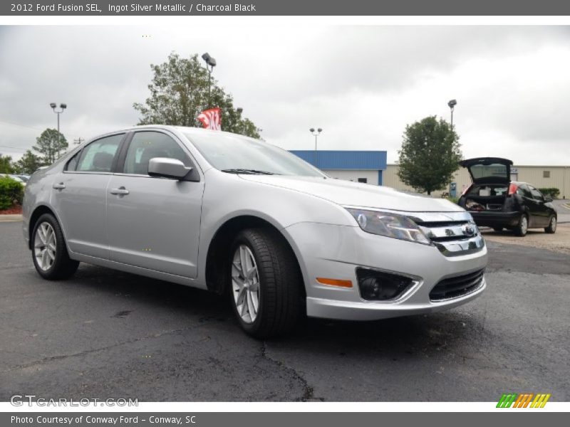 Ingot Silver Metallic / Charcoal Black 2012 Ford Fusion SEL