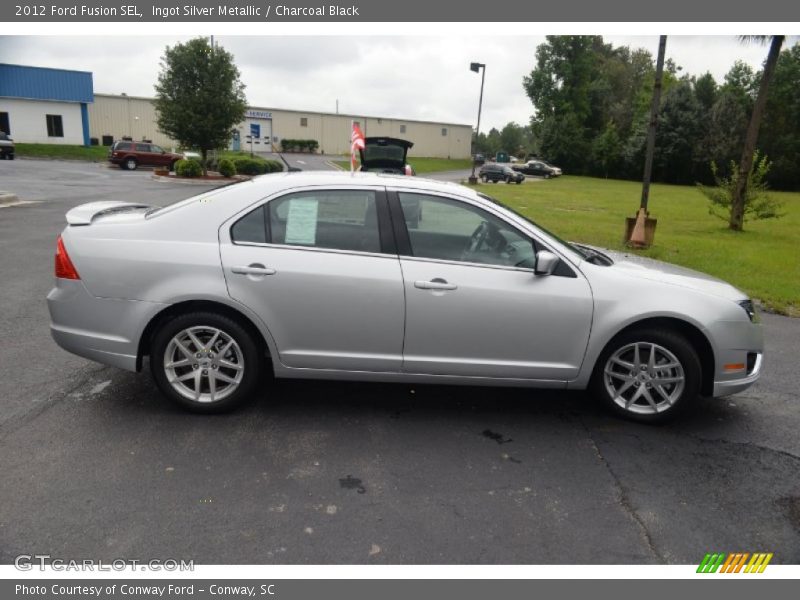 Ingot Silver Metallic / Charcoal Black 2012 Ford Fusion SEL