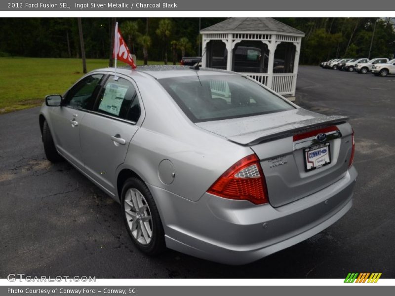 Ingot Silver Metallic / Charcoal Black 2012 Ford Fusion SEL