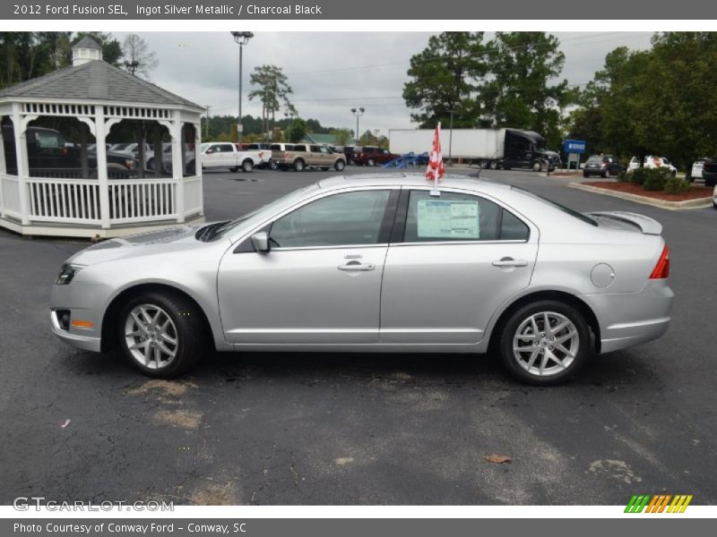 Ingot Silver Metallic / Charcoal Black 2012 Ford Fusion SEL