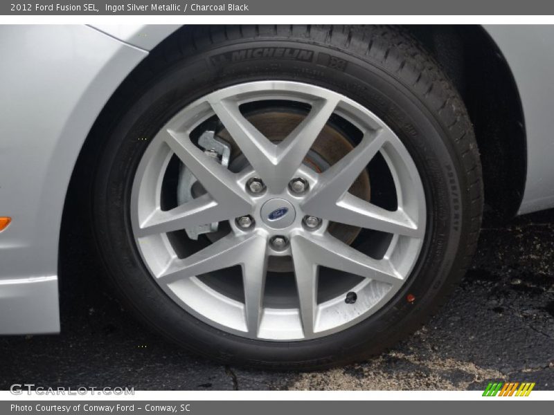 Ingot Silver Metallic / Charcoal Black 2012 Ford Fusion SEL