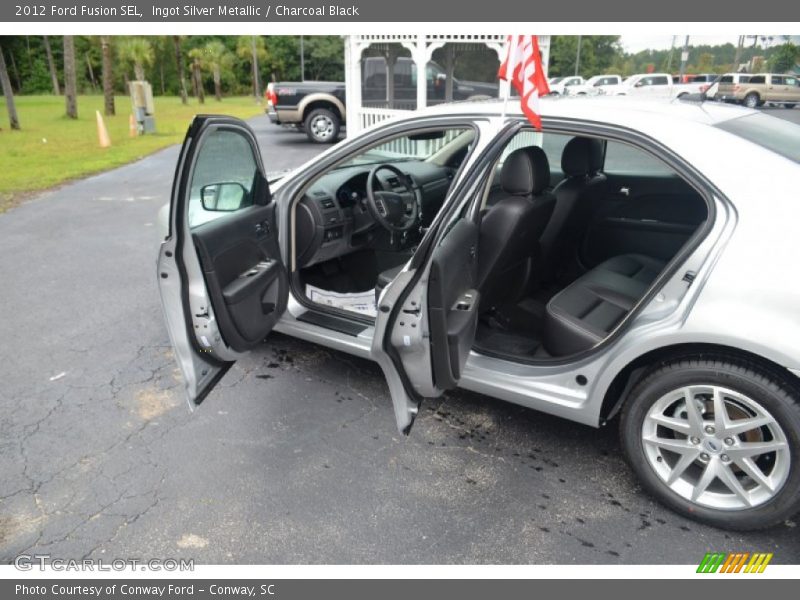 Ingot Silver Metallic / Charcoal Black 2012 Ford Fusion SEL