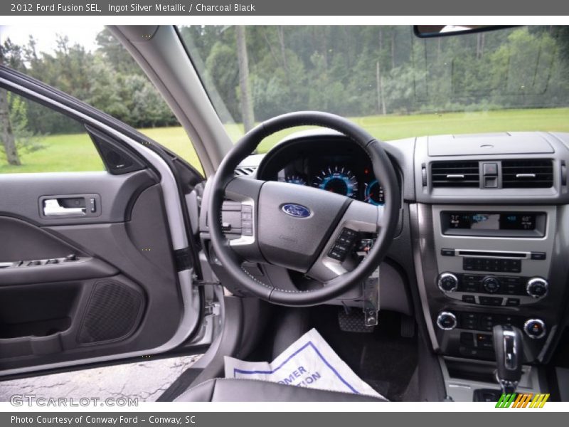 Ingot Silver Metallic / Charcoal Black 2012 Ford Fusion SEL