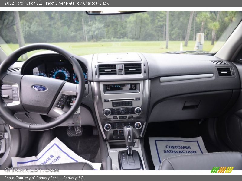 Ingot Silver Metallic / Charcoal Black 2012 Ford Fusion SEL