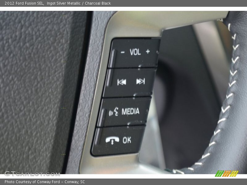 Ingot Silver Metallic / Charcoal Black 2012 Ford Fusion SEL