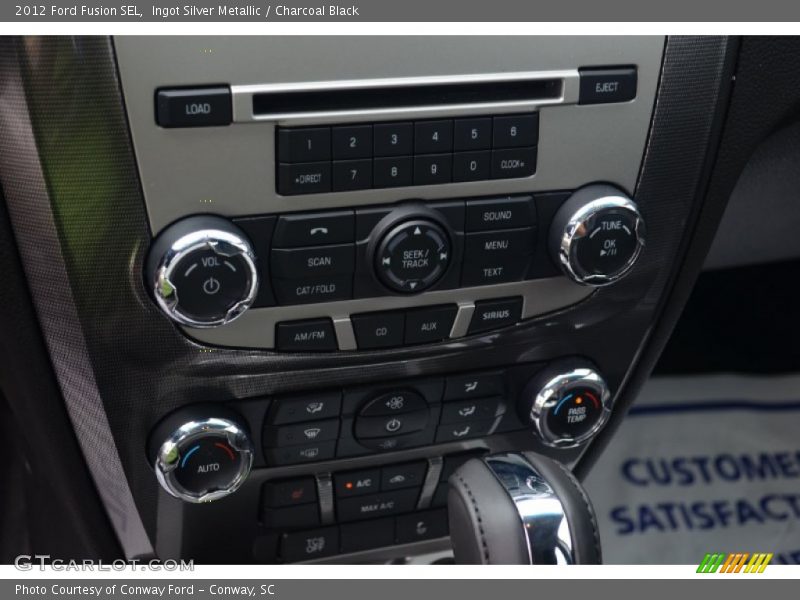 Ingot Silver Metallic / Charcoal Black 2012 Ford Fusion SEL