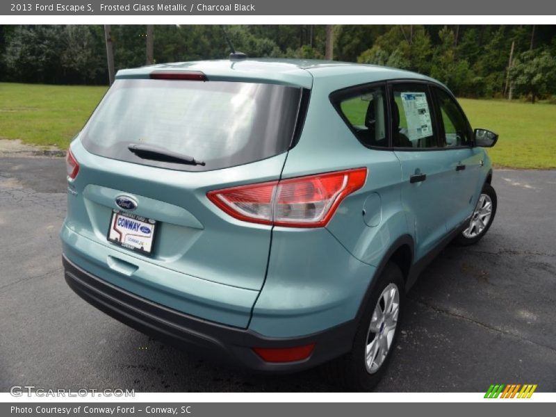 Frosted Glass Metallic / Charcoal Black 2013 Ford Escape S
