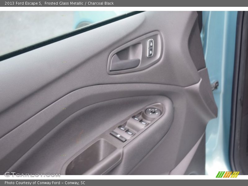 Frosted Glass Metallic / Charcoal Black 2013 Ford Escape S