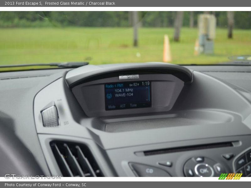 Frosted Glass Metallic / Charcoal Black 2013 Ford Escape S