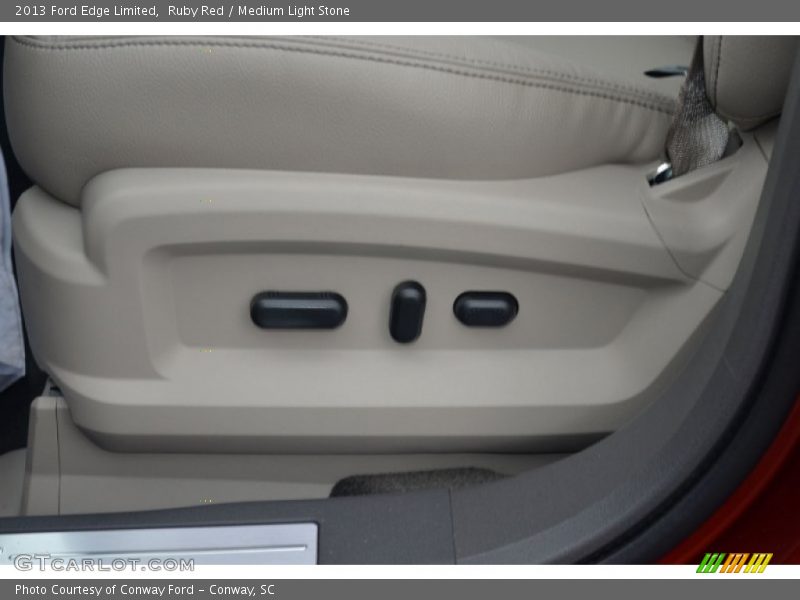 Ruby Red / Medium Light Stone 2013 Ford Edge Limited