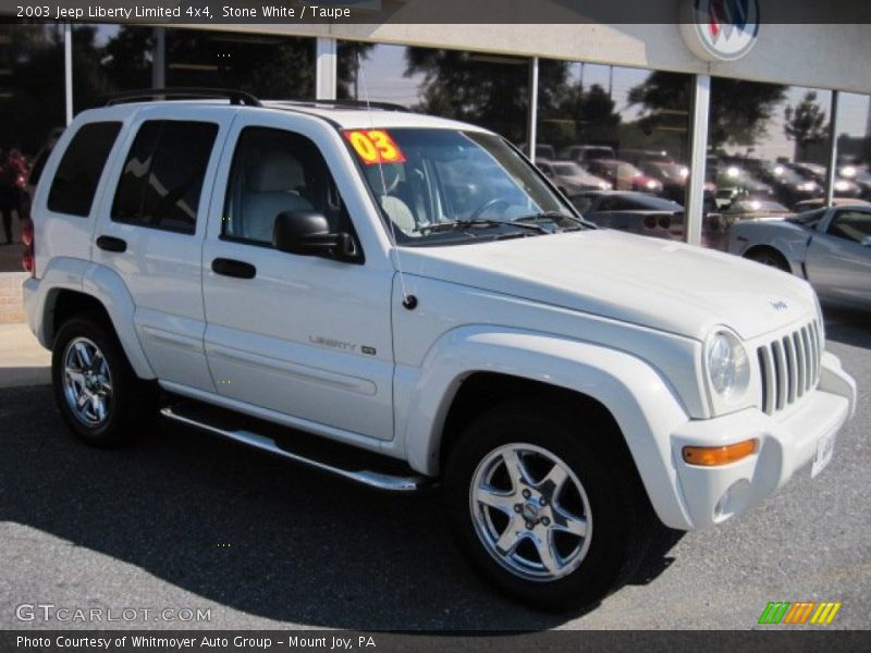 Stone White / Taupe 2003 Jeep Liberty Limited 4x4