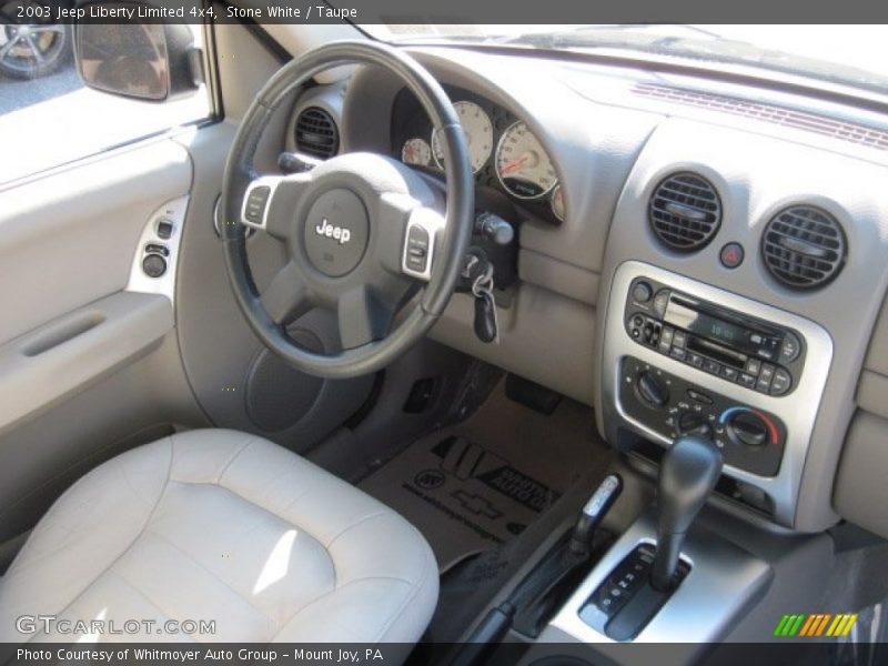 Stone White / Taupe 2003 Jeep Liberty Limited 4x4