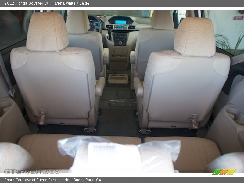 Taffeta White / Beige 2012 Honda Odyssey LX