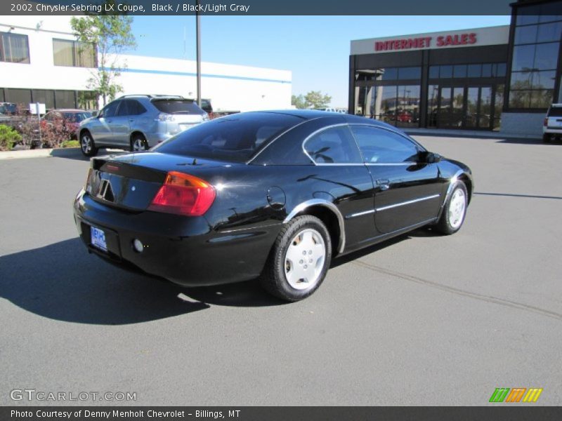 Black / Black/Light Gray 2002 Chrysler Sebring LX Coupe