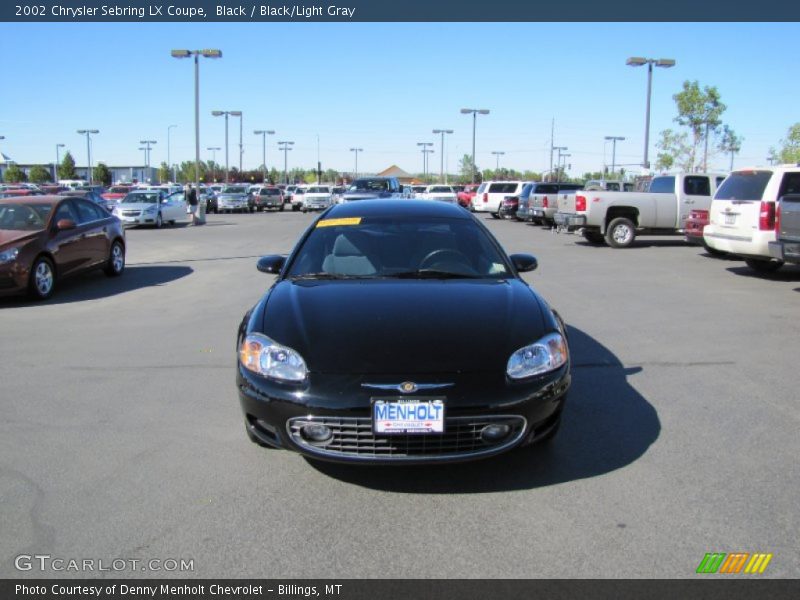 Black / Black/Light Gray 2002 Chrysler Sebring LX Coupe