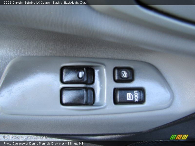 Black / Black/Light Gray 2002 Chrysler Sebring LX Coupe