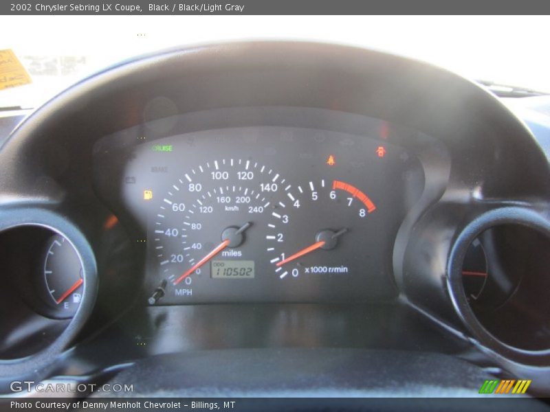 2002 Sebring LX Coupe LX Coupe Gauges