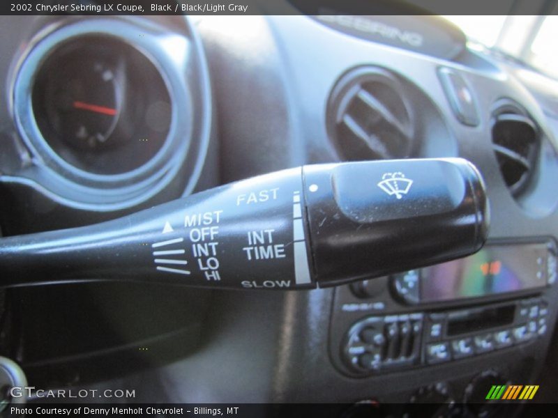 Controls of 2002 Sebring LX Coupe
