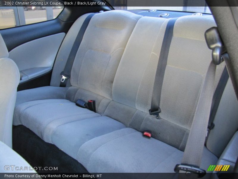 Rear Seat of 2002 Sebring LX Coupe