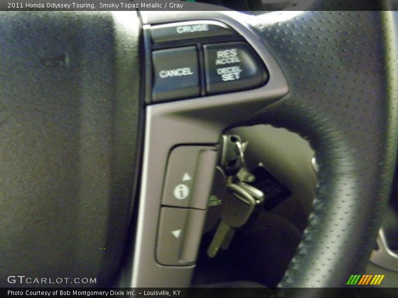 Smoky Topaz Metallic / Gray 2011 Honda Odyssey Touring