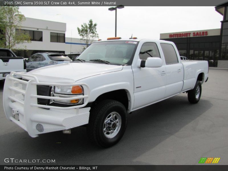 Summit White / Neutral 2005 GMC Sierra 3500 SLT Crew Cab 4x4