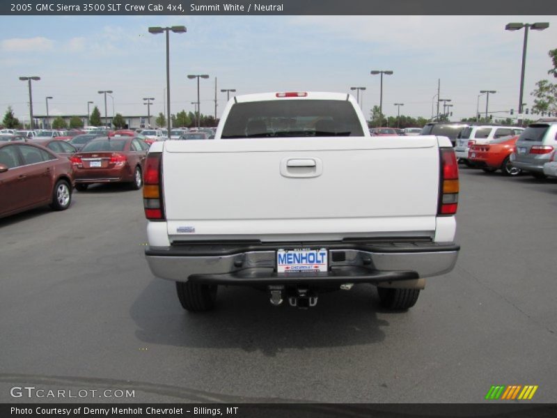 Summit White / Neutral 2005 GMC Sierra 3500 SLT Crew Cab 4x4