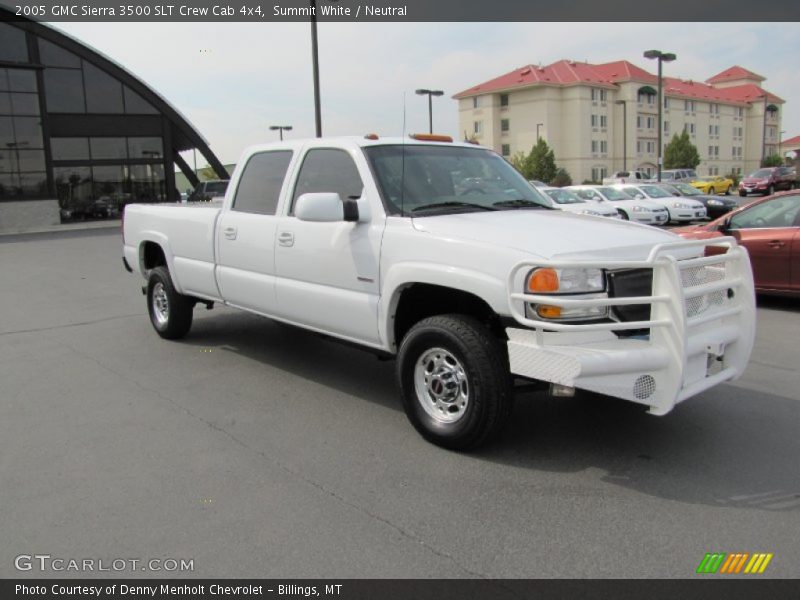 Summit White / Neutral 2005 GMC Sierra 3500 SLT Crew Cab 4x4