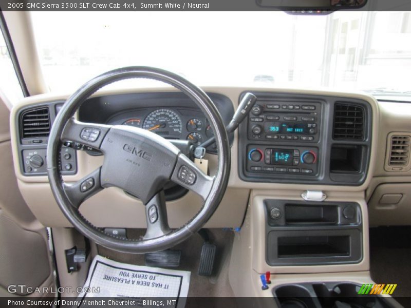 Summit White / Neutral 2005 GMC Sierra 3500 SLT Crew Cab 4x4