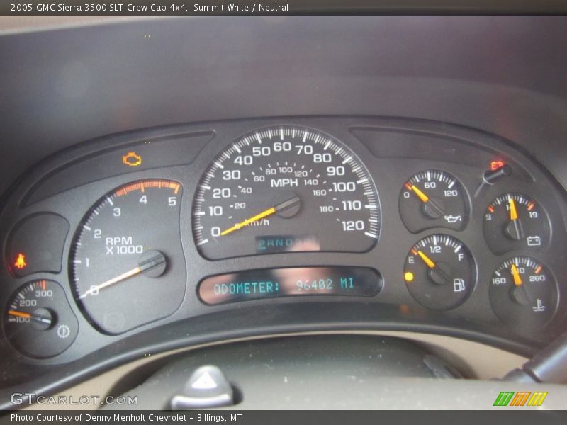  2005 Sierra 3500 SLT Crew Cab 4x4 SLT Crew Cab 4x4 Gauges