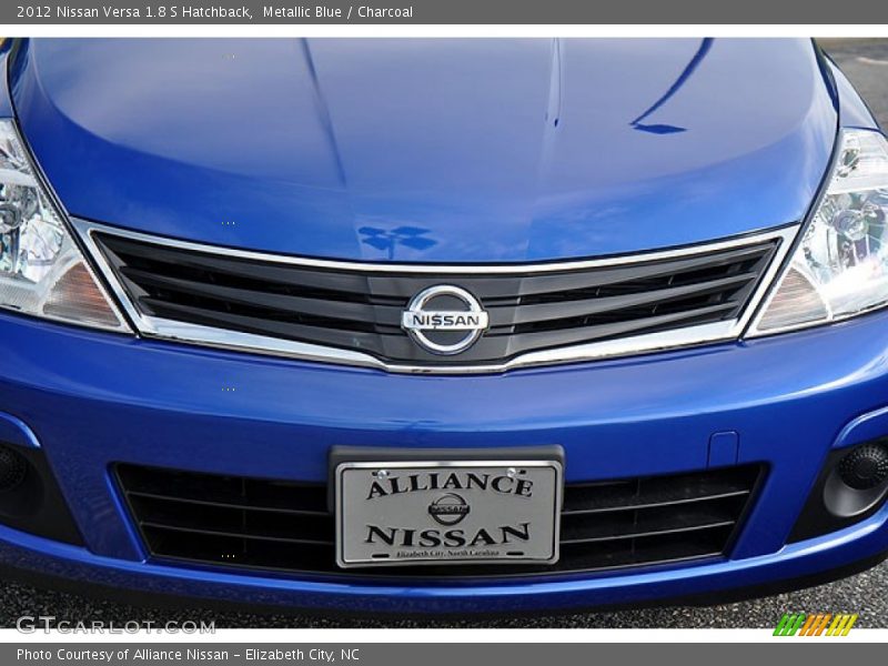 Metallic Blue / Charcoal 2012 Nissan Versa 1.8 S Hatchback
