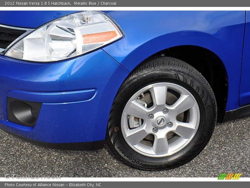 Metallic Blue / Charcoal 2012 Nissan Versa 1.8 S Hatchback