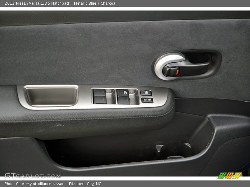 Metallic Blue / Charcoal 2012 Nissan Versa 1.8 S Hatchback