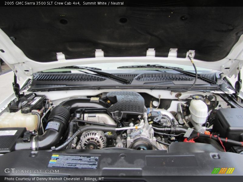  2005 Sierra 3500 SLT Crew Cab 4x4 Engine - 6.6 Liter OHV 32-Valve Duramax Turbo-Diesel V8
