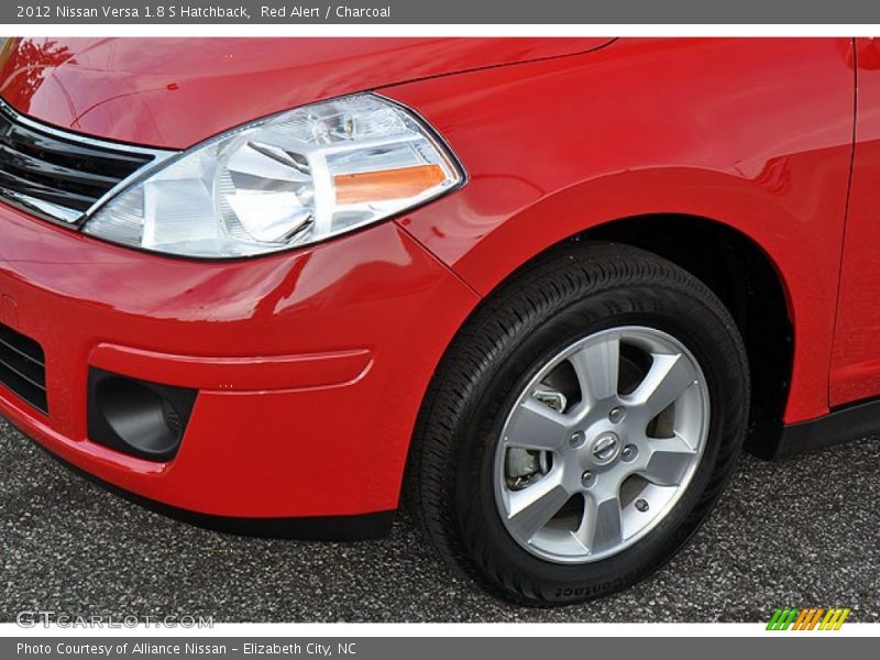 Red Alert / Charcoal 2012 Nissan Versa 1.8 S Hatchback