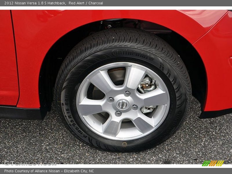 Red Alert / Charcoal 2012 Nissan Versa 1.8 S Hatchback