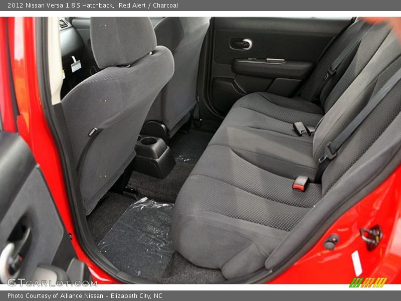 Red Alert / Charcoal 2012 Nissan Versa 1.8 S Hatchback