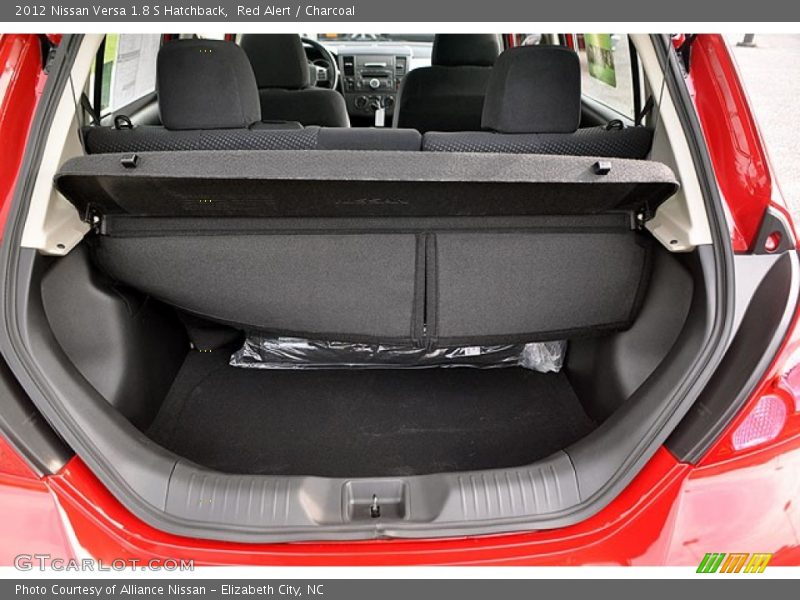 Red Alert / Charcoal 2012 Nissan Versa 1.8 S Hatchback