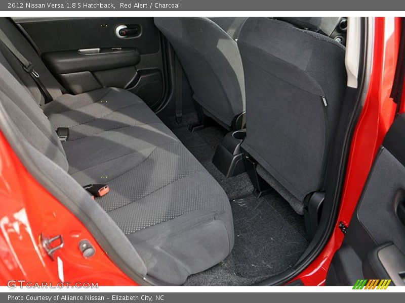 Red Alert / Charcoal 2012 Nissan Versa 1.8 S Hatchback