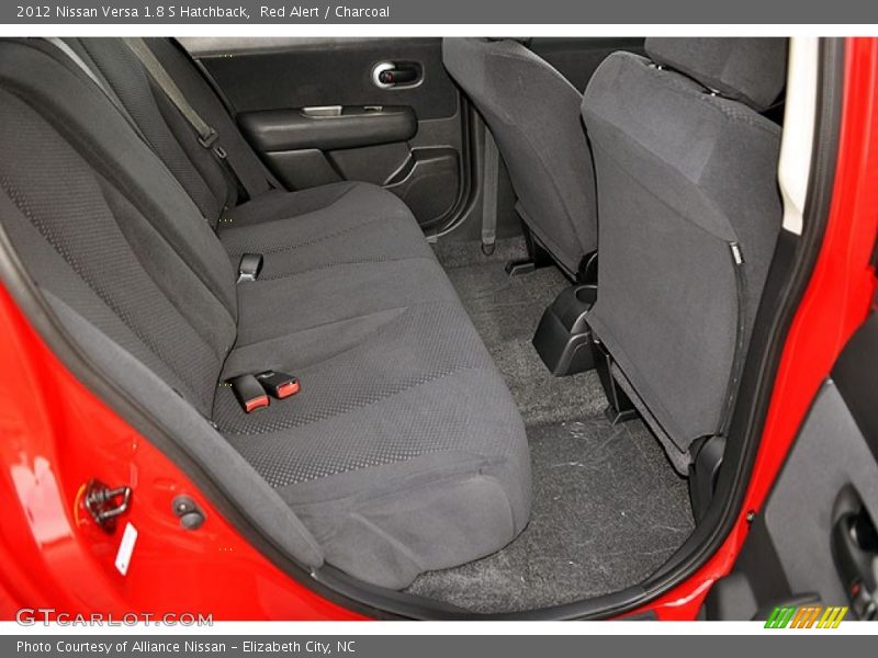 Red Alert / Charcoal 2012 Nissan Versa 1.8 S Hatchback