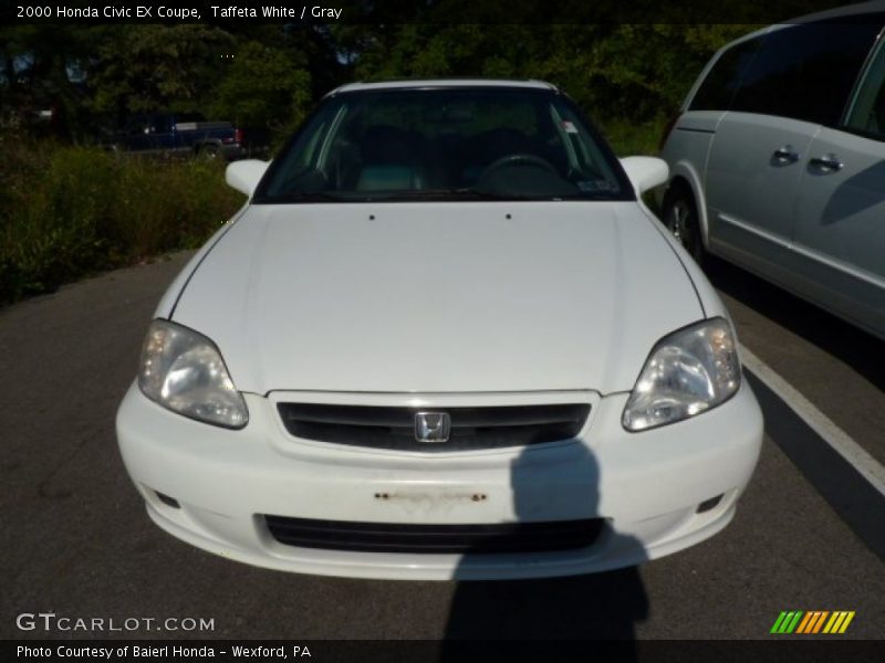 Taffeta White / Gray 2000 Honda Civic EX Coupe