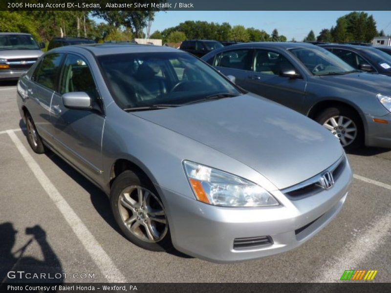 Alabaster Silver Metallic / Black 2006 Honda Accord EX-L Sedan