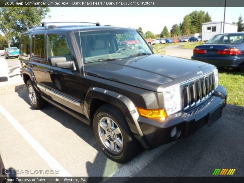 Dark Khaki Pearl / Dark Khaki/Light Graystone 2006 Jeep Commander Limited 4x4