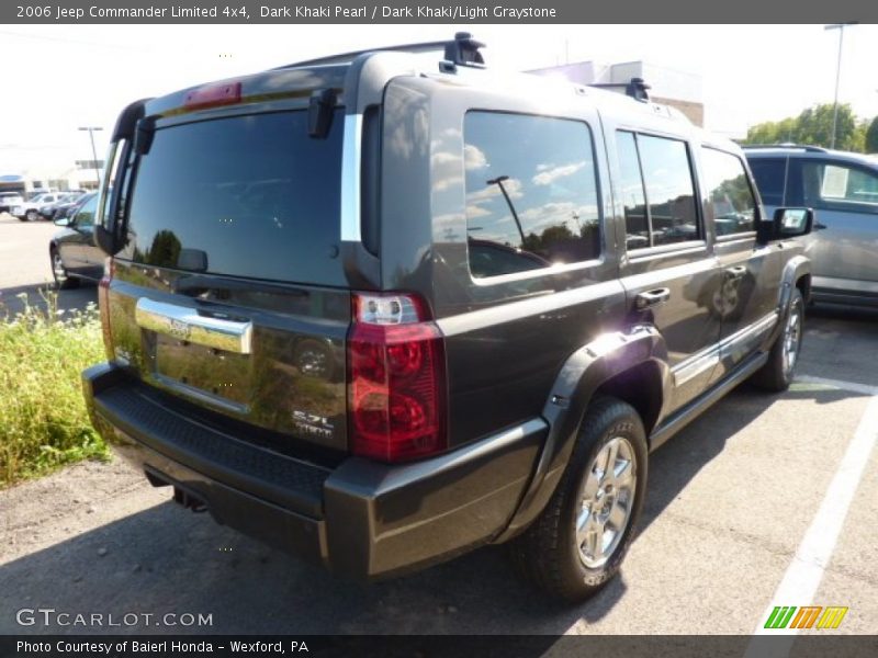 Dark Khaki Pearl / Dark Khaki/Light Graystone 2006 Jeep Commander Limited 4x4