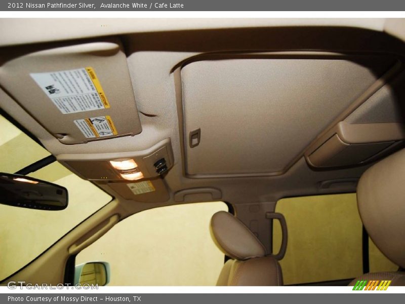 Avalanche White / Cafe Latte 2012 Nissan Pathfinder Silver