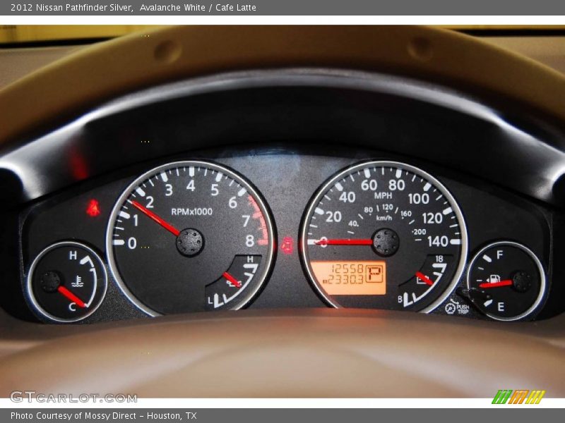 Avalanche White / Cafe Latte 2012 Nissan Pathfinder Silver